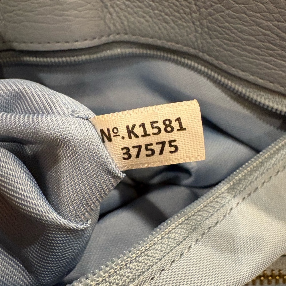Coach Mercer Cornflower Blue Leather Satchel - Picture 11 of 11